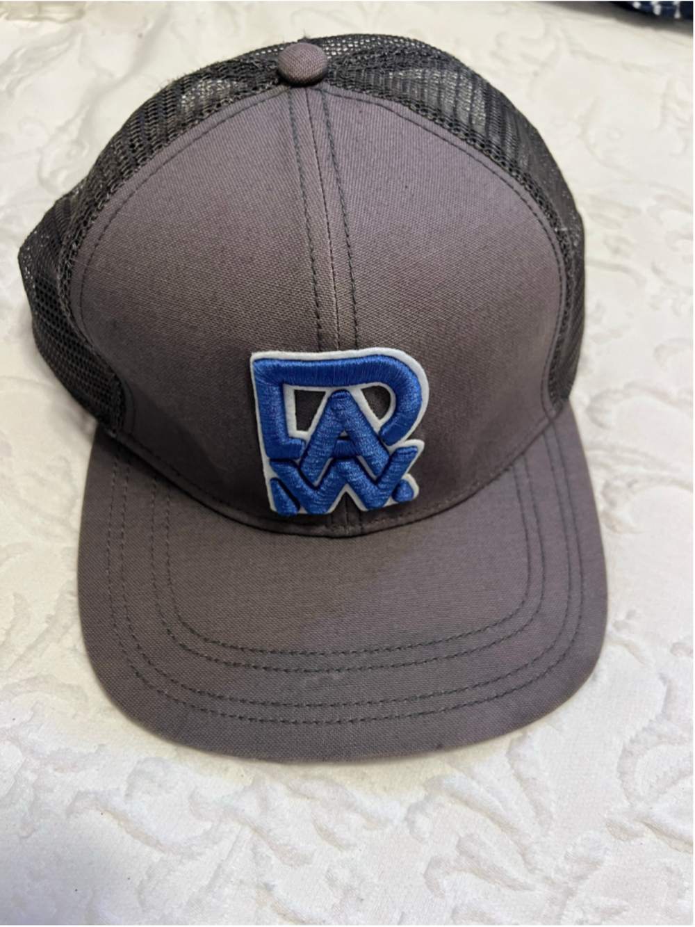Men's G-Star RAW Embro Baseball Trucker Hat One Size Grey Blue